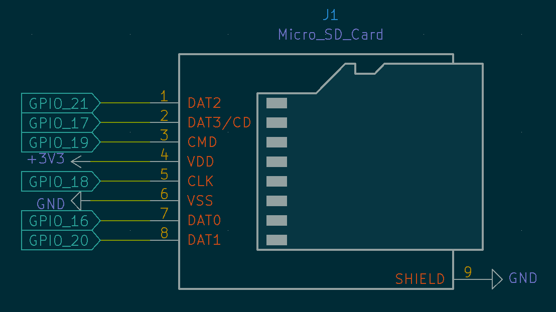 SD Card KiCAD Schematic