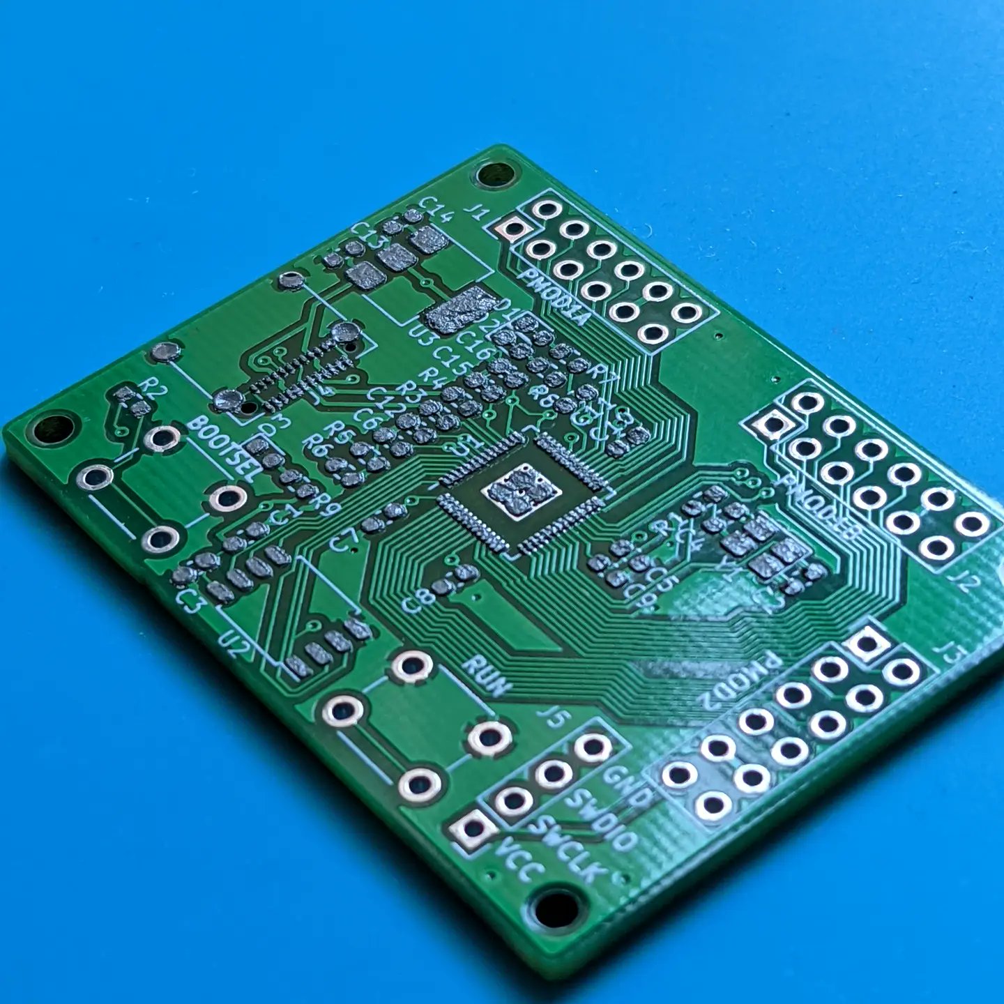 RP2040 PMod Board ready for componts to be hand placed
