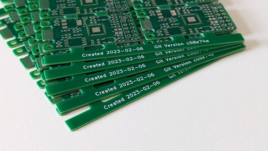 The panels of PCB’s generated using github actions